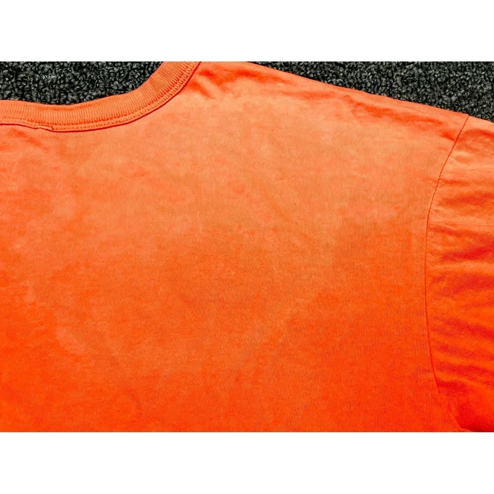 The North Face T Shirt Mens Large Orange Logo Casual Short Sleeve Crew Neck